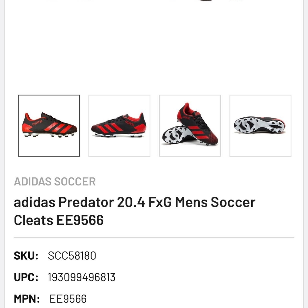 Adidas soccer shoes